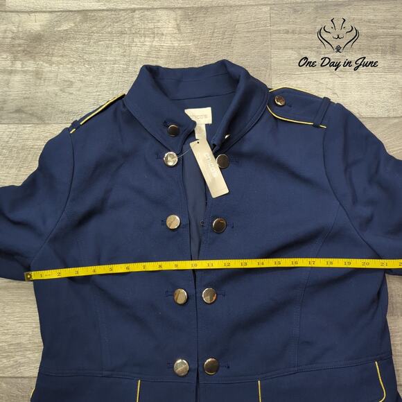 Chico's Hook and Loop Closure Jacket Size 2 (12) - Picture 3 of 5